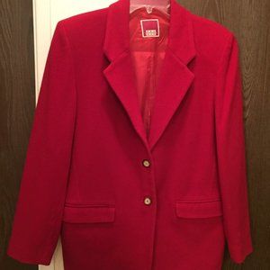 Red Wool 2 button Blazer